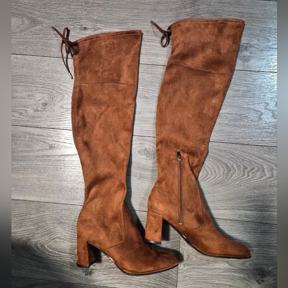 Marc fisher Brown Suede Knee-High Boots